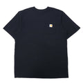 日本然リトテ-古着オンライン-carhartt ポケット Tシャツ ポケT L TALL ブラック コットン ORIGINAL FIT-carhartt Pocket T-Shirt Pocket T L TALL Black Cotton ORIGINAL FIT