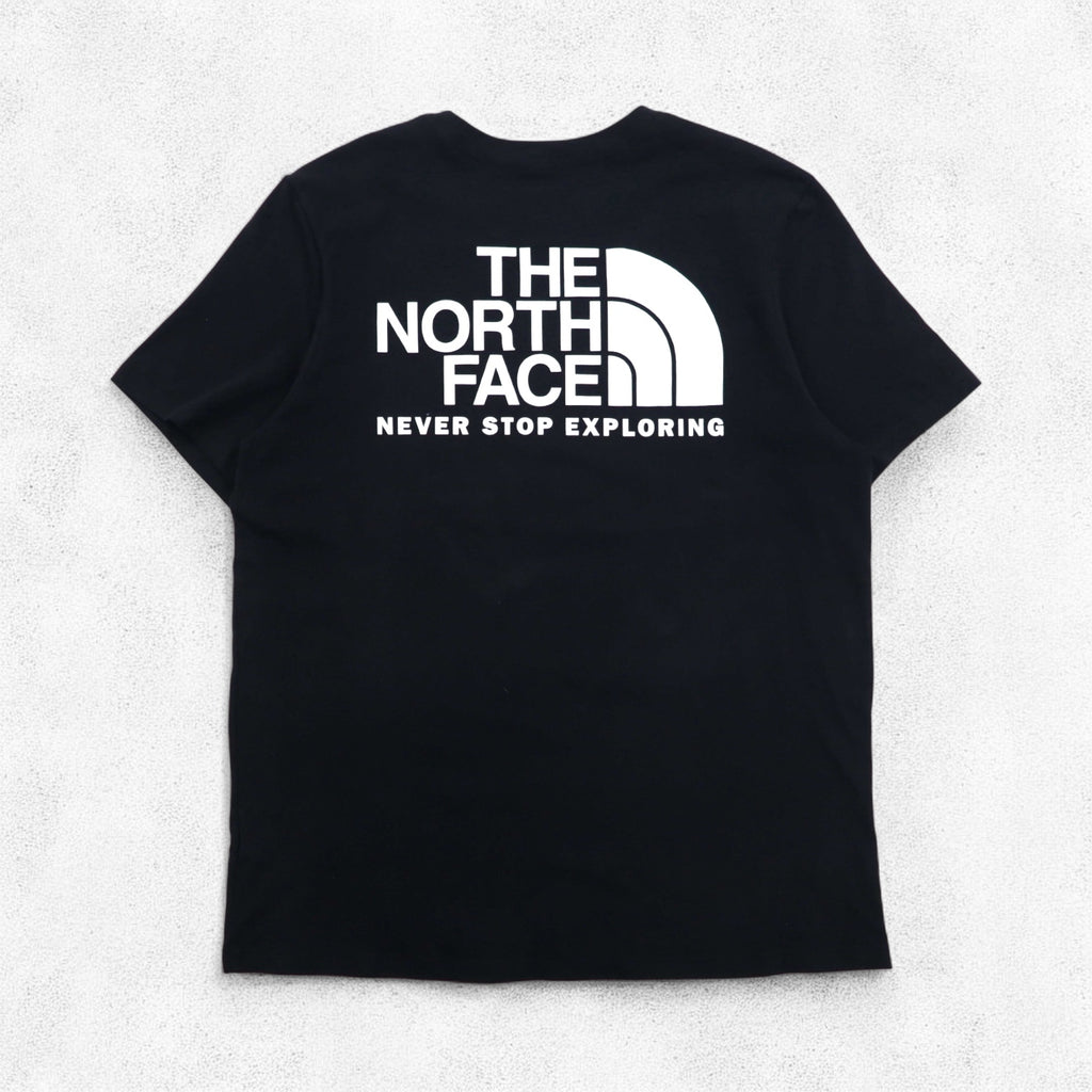 THE NORTH FACE バックロゴプリント Tシャツ L ブラック コットン US規格