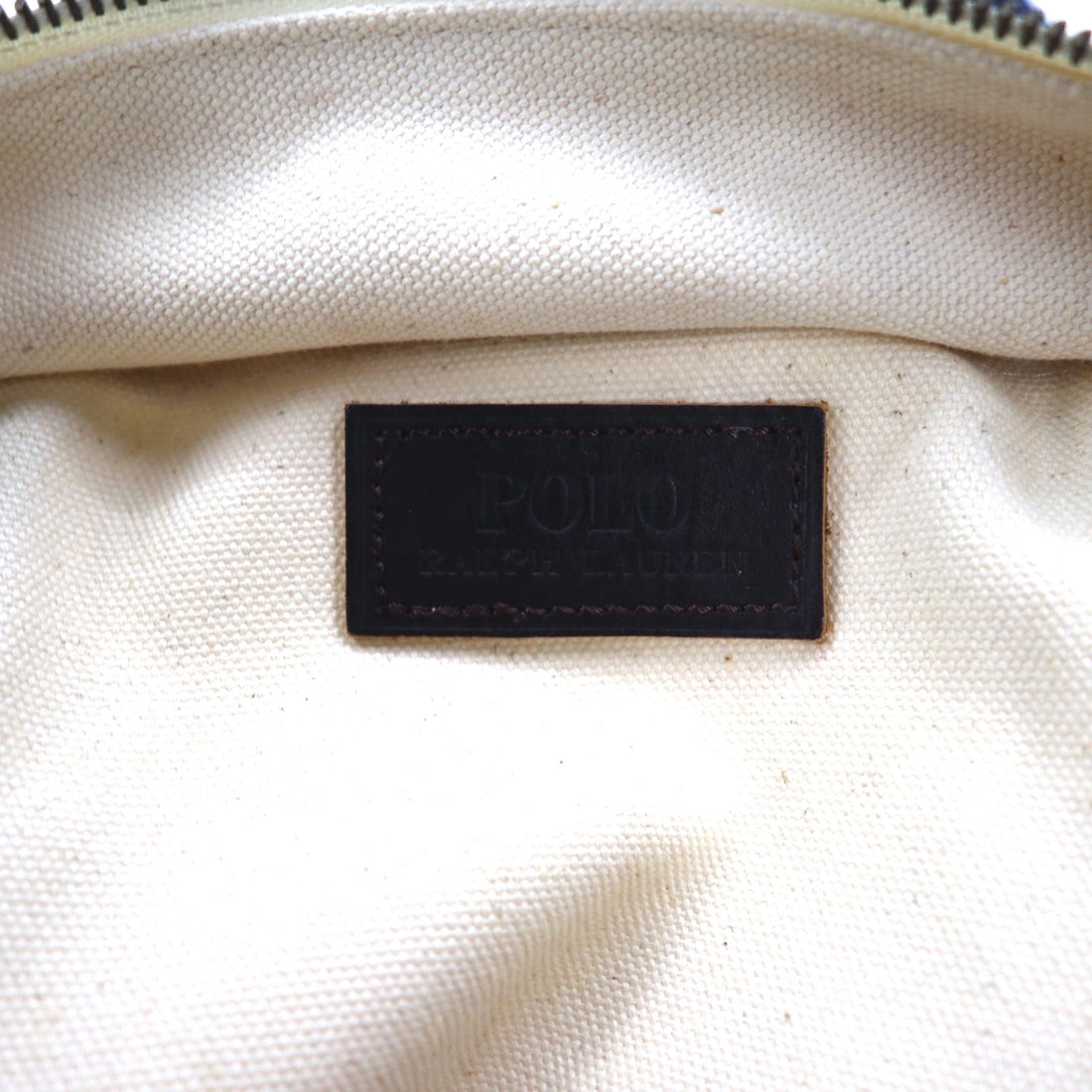 Polo Ralph Lauren Big Pony Canvas Tote Bag with Embroidered, Vintage Finish and Numbering