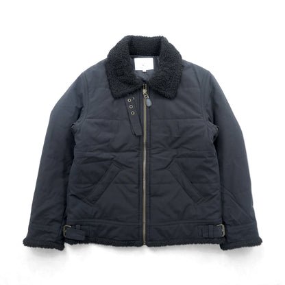 AVIREX B-3 中綿 フライトジャケット L ブラック チンストラップ 襟 ボア 6152232