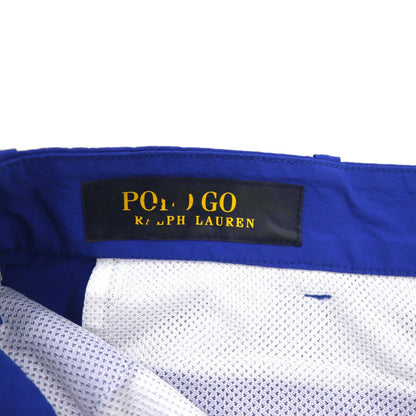 POLO GOLF RALPH LAUREN バイカラー ドライ ストレッチ ショートパンツ ハーフパンツ L ブルー ナイロン