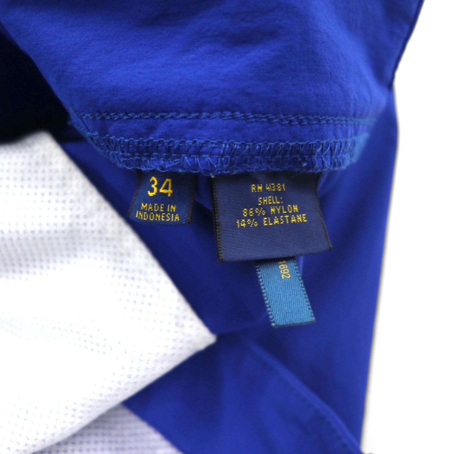 POLO GOLF RALPH LAUREN バイカラー ドライ ストレッチ ショートパンツ ハーフパンツ L ブルー ナイロン