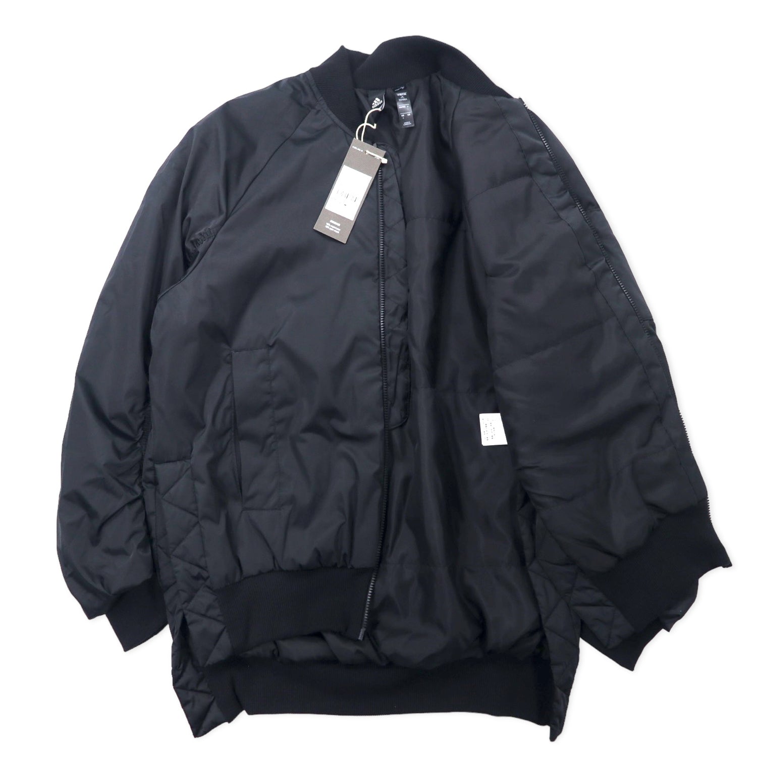 Adidas MA-1 Bar City Padded Jacket Cotton L Black Polyester Side Slit Fish  Tail WSVRCTJKPADDED FS2436 Unused – 日本然リトテ