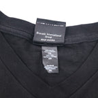 HARLEY DAVIDSON 両面プリント Vネック Tシャツ 2XL ブラック バイク WISCONSIN