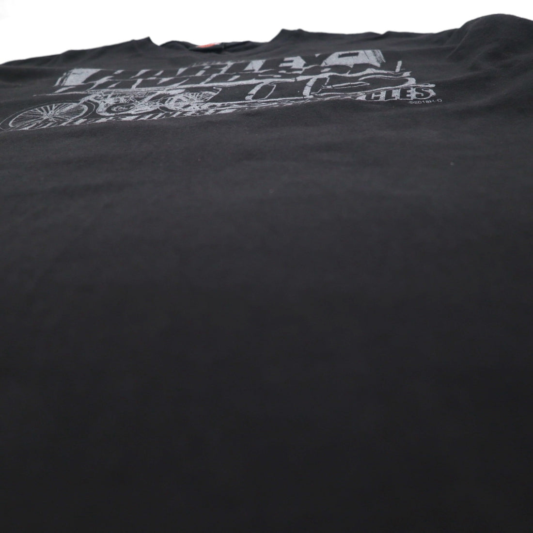 HARLEY DAVIDSON 両面プリント Vネック Tシャツ 2XL ブラック バイク WISCONSIN