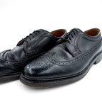 Churchill ウイングチップ フルブローグ ドレスシューズ 27.5cm ブラック グレイン レザー シボ革 70084