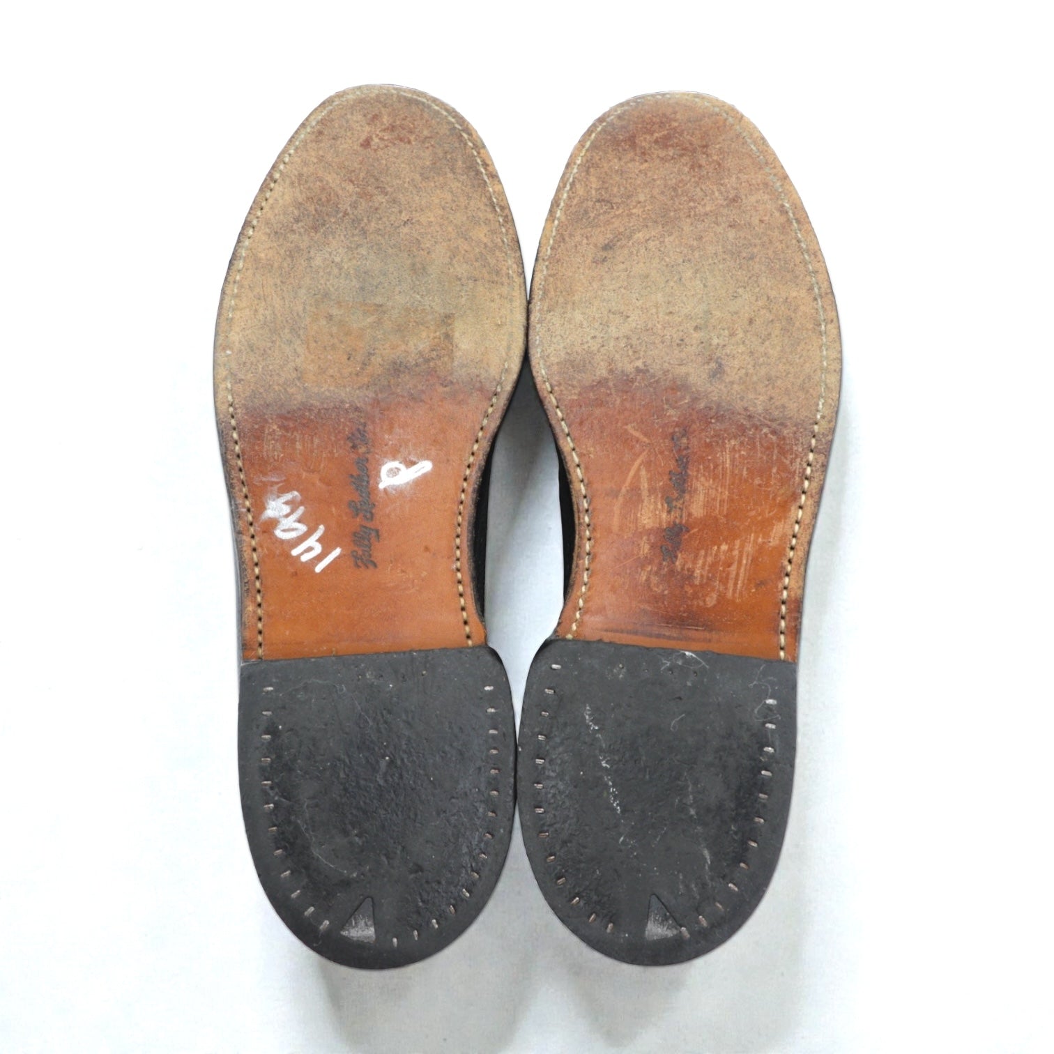 Churchill ウイングチップ フルブローグ ドレスシューズ 27.5cm ブラック グレイン レザー シボ革 70084