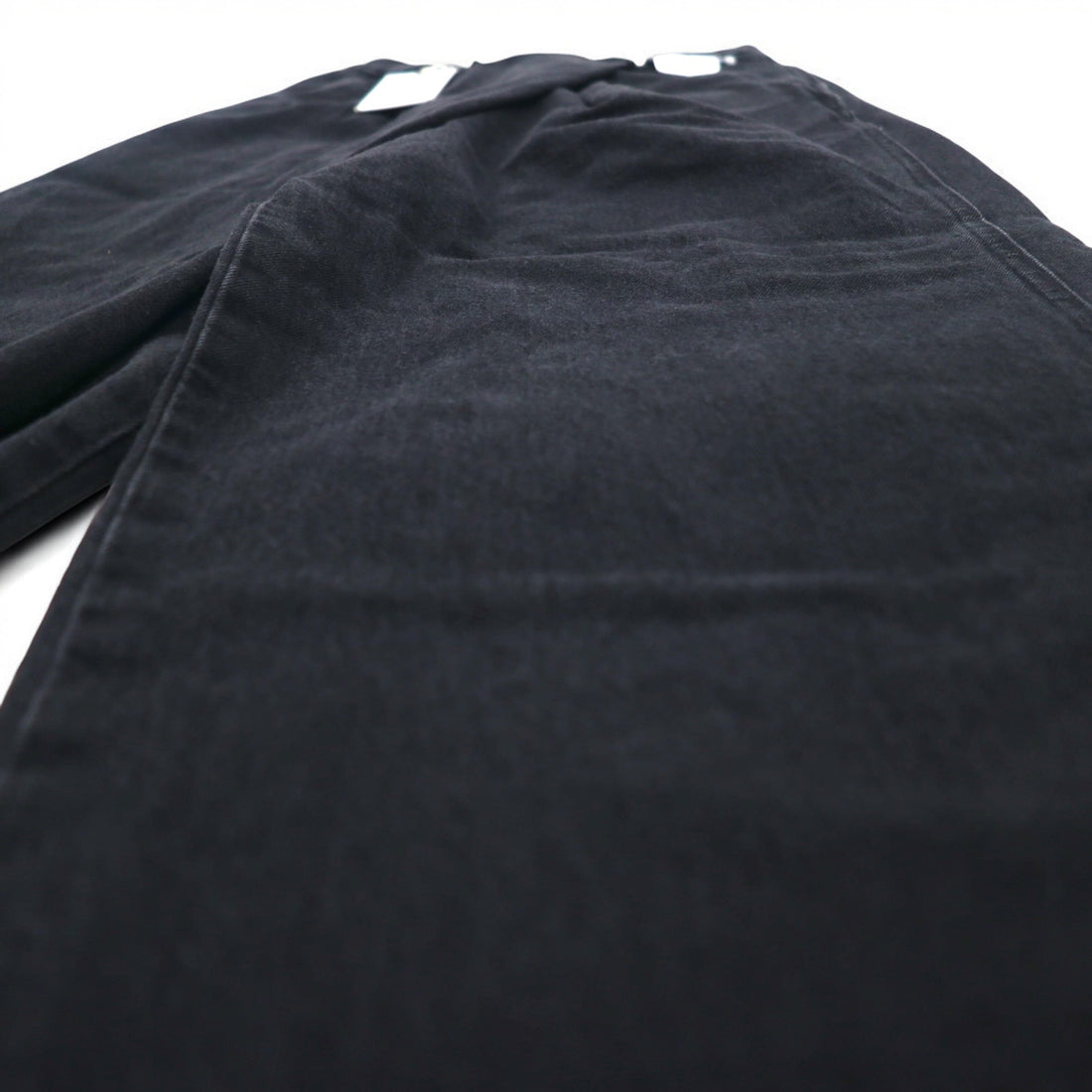 Lee ラップパンツ ワイド デニムパンツ XS ブラック カットオフ LL6072-383 未使用品