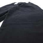 Lee ラップパンツ ワイド デニムパンツ XS ブラック カットオフ LL6072-383 未使用品