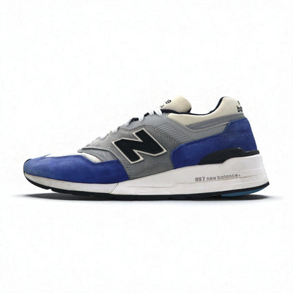 new balance USA製 M997 OGA スエード スニーカー 27.5cm ブルー グレー レザー メッシュ