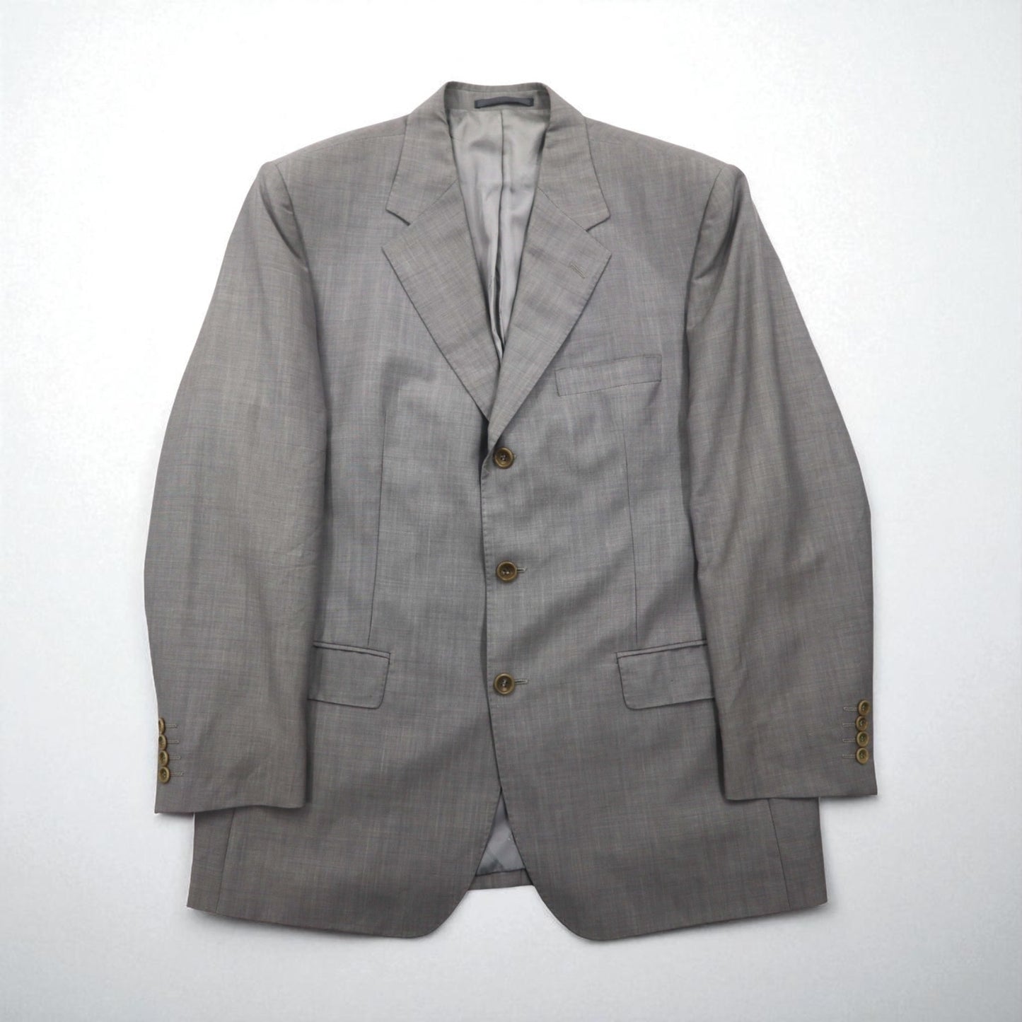 YVES SAINT LAURENT 90s tailored jacket, size 3B, XL, wool pour homme, lambskin, mohair blend, Mario Zegna