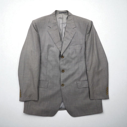 YVES SAINT LAURENT 90s tailored jacket, size 3B, XL, wool pour homme, lambskin, mohair blend, Mario Zegna