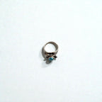Vintage Native American Style Sterling Silver Turquoise Ring Split Shank Southwestern