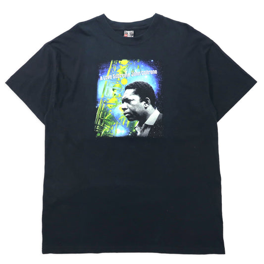 日本然リトテ-古着オンライン-A Love Supreme John Coltrane ジョンコルトレーン Tシャツ XL ブラック コットン Hanes BEEFY-T ジャズ-A Love Supreme John Coltrane John Coltrane T-shirt XL Black Cotton Hanes Beefy-T Jazz