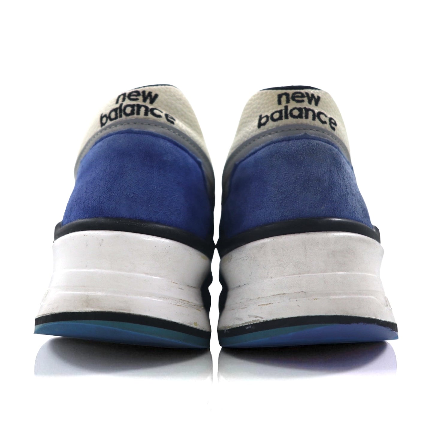 new balance USA製 M997 OGA スエード スニーカー 27.5cm ブルー グレー レザー メッシュ