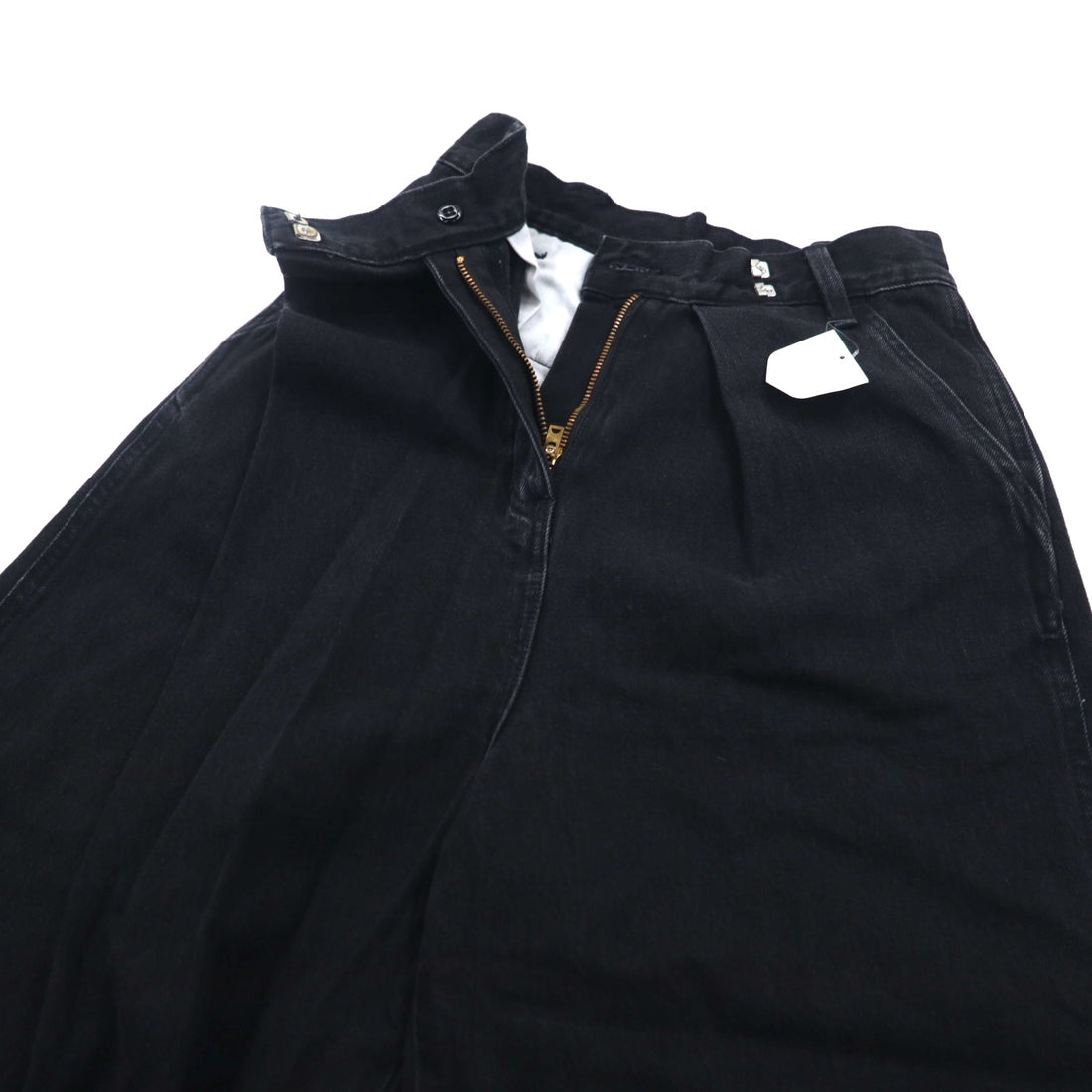 Lee ラップパンツ ワイド デニムパンツ XS ブラック カットオフ LL6072-383 未使用品