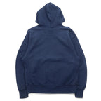 Champion PREMIUM Reverse Weave Pullover Hoodie, Size M, Navy, Cotton, Walpole Basketball, Made in El Salvador