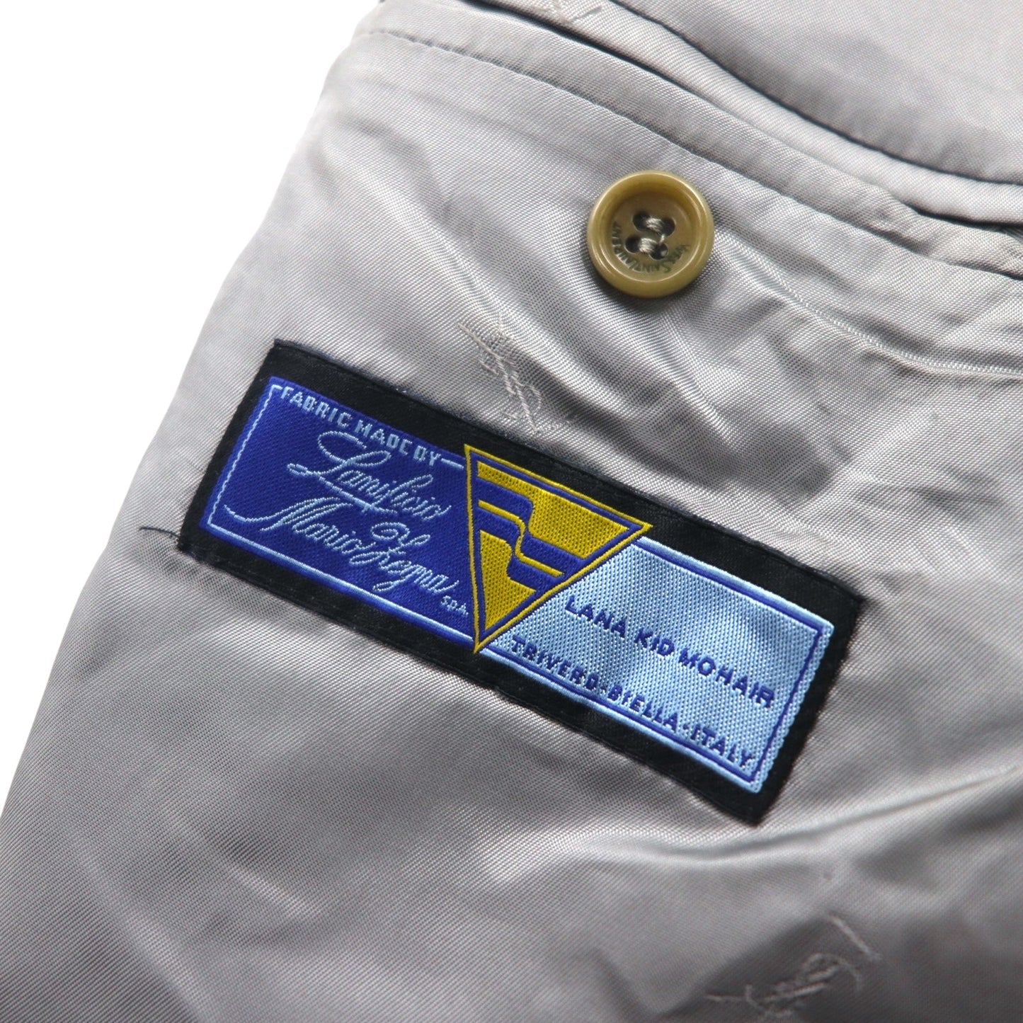 YVES SAINT LAURENT 90s tailored jacket, size 3B, XL, wool pour homme, lambskin, mohair blend, Mario Zegna