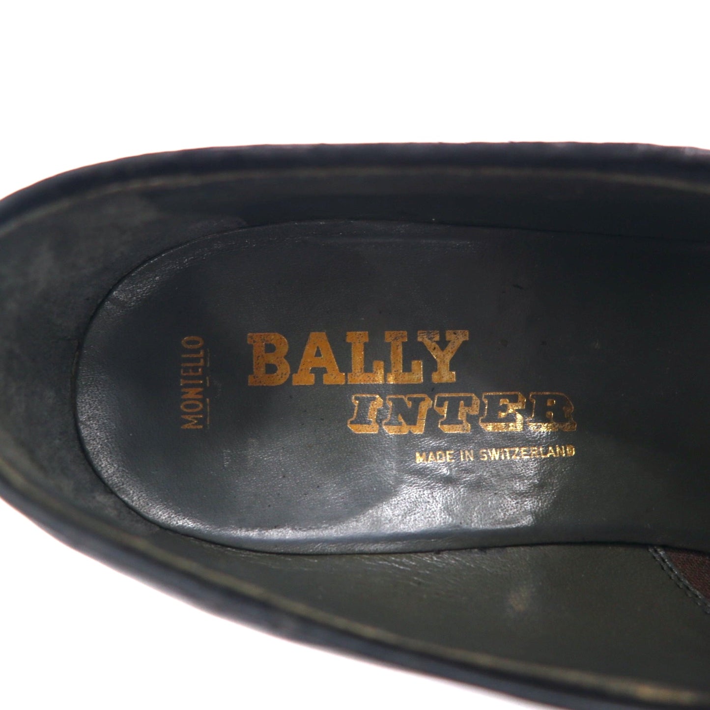 BALLY スイス製 Uチップ ローファー 26cm ブラック レザー MONTELLO