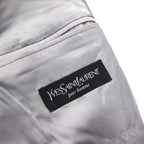 YVES SAINT LAURENT 90年代 テーラードジャケット 3B ブレザー XL ウール pour homme 子羊毛 モヘア混 Mario Zegna