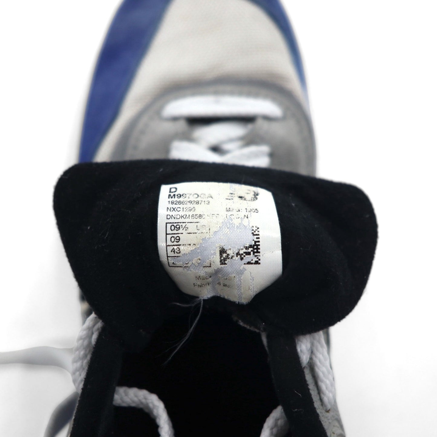 new balance USA製 M997 OGA スエード スニーカー 27.5cm ブルー グレー レザー メッシュ