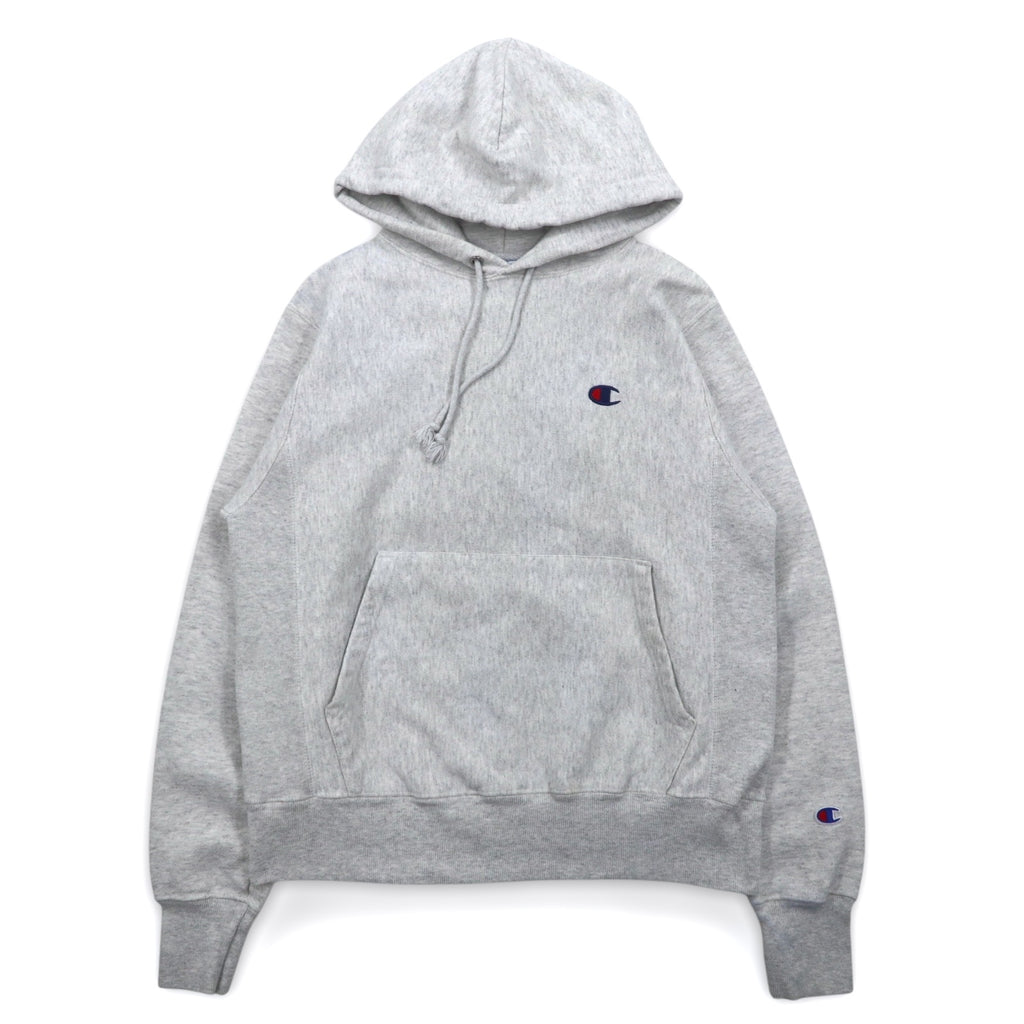 Champion リバースウィーブ REVERSE WEAVE プルオーバー パーカー L グレー 青単タグ 復刻 ホンジュラス製
