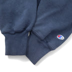 Champion PREMIUM Reverse Weave Pullover Hoodie, Size M, Navy, Cotton, Walpole Basketball, Made in El Salvador