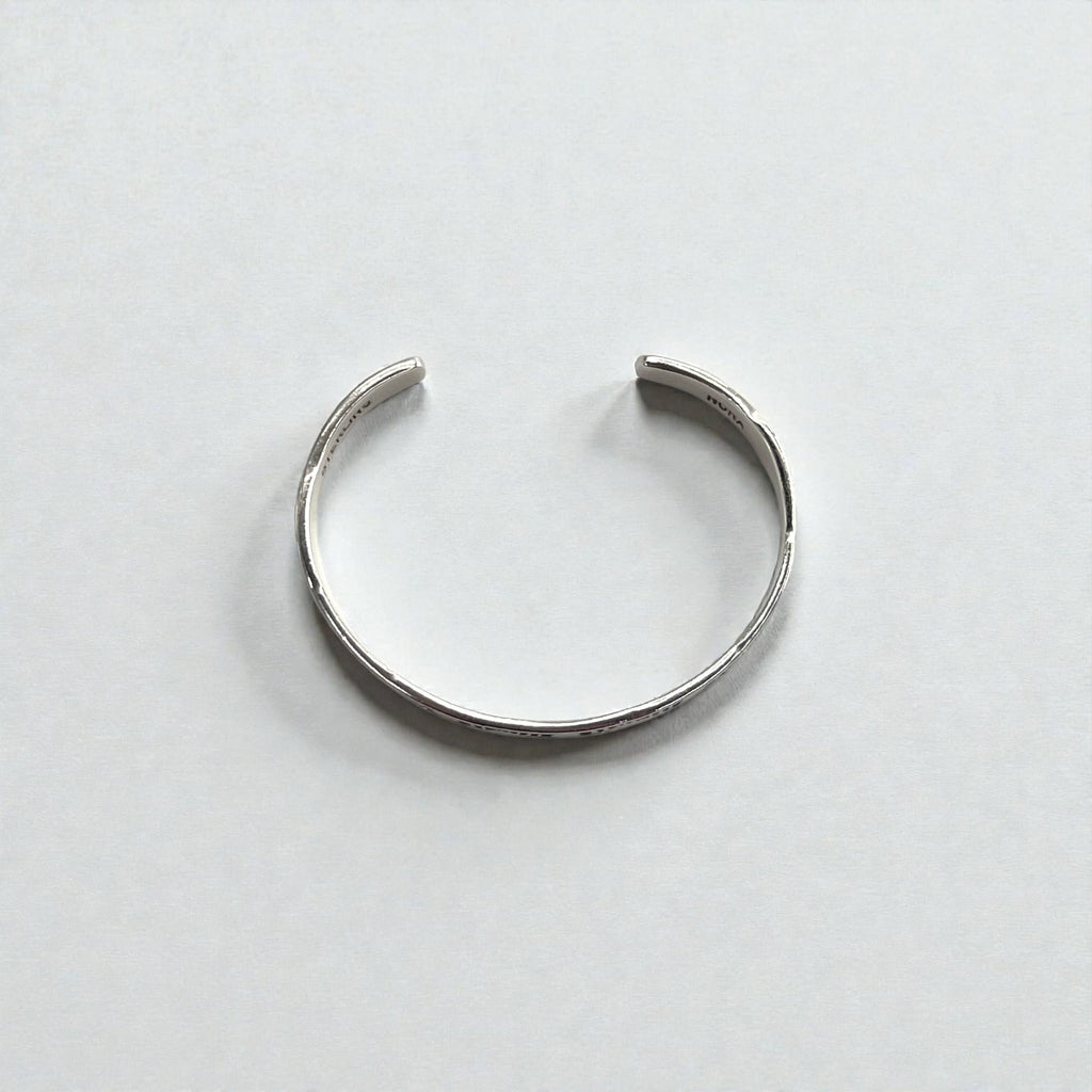 Nora Tahe Bill Navajo Sterling Silver Stamped Cuff Bracelet Native American NORA Hallmark