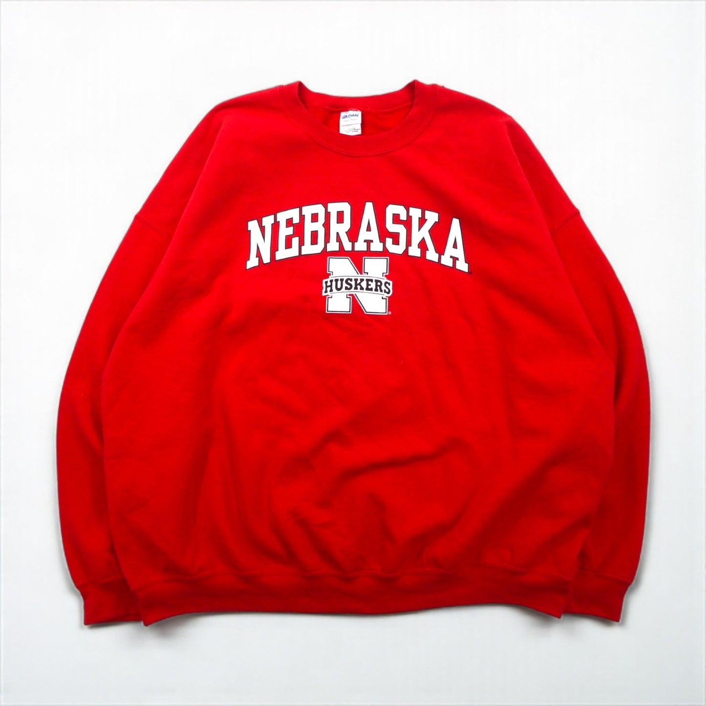 Vintage Collage Sweatshirt GILDAN カレッジプリント スウェット トレーナー XL レッド NEBRASKA
