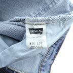 Levi's 90s Made in USA 550 Baggy Relaxed Fit Tapered Denim Pants Jeans, Size L, Indigo, 40550-0289