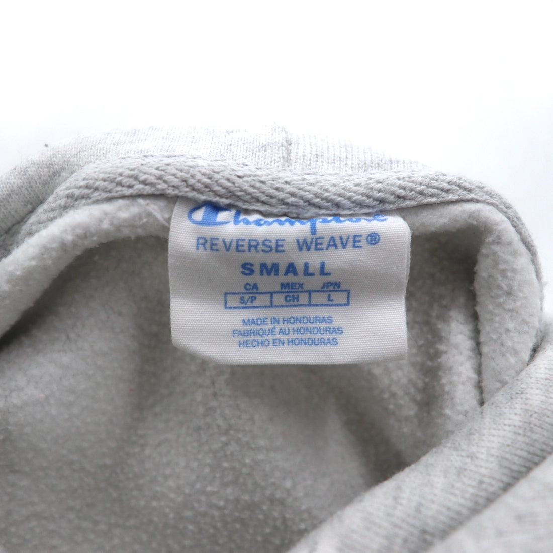Champion リバースウィーブ REVERSE WEAVE プルオーバー パーカー L グレー 青単タグ 復刻 ホンジュラス製