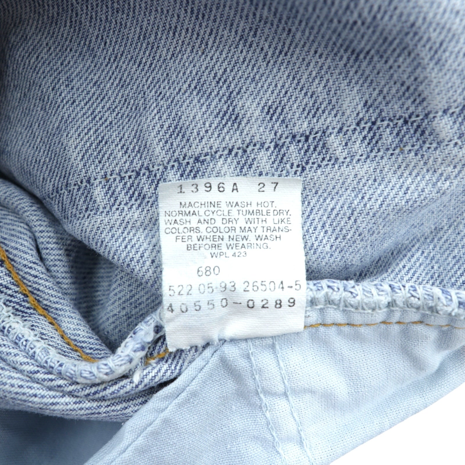 Levi's 90s Made in USA 550 Baggy Relaxed Fit Tapered Denim Pants Jeans, Size L, Indigo, 40550-0289