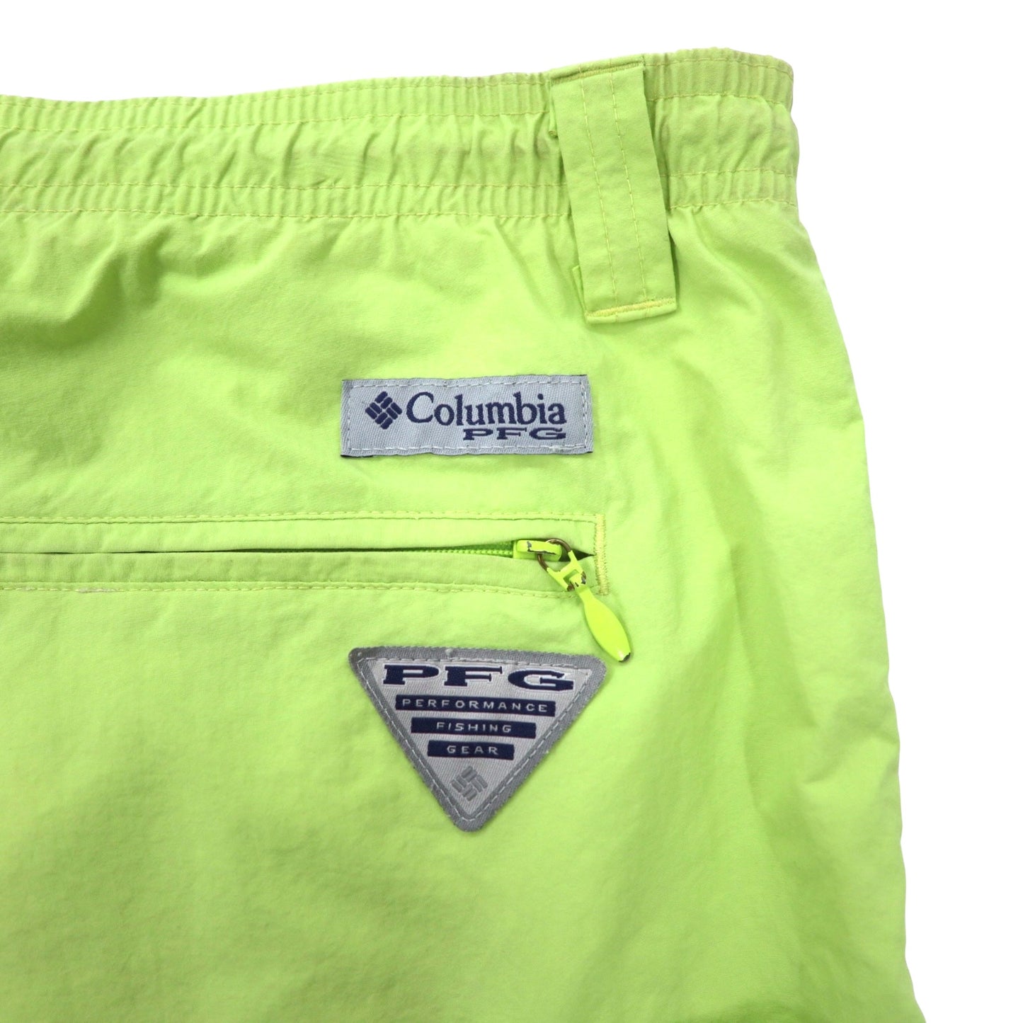 Columbia PFG バックキャスト III ウォーターショーツ ハーフパンツ L グリーン ナイロン OMNI-SHADE 速乾 耐水 水陸両用 Backcast III Water Short FM4009