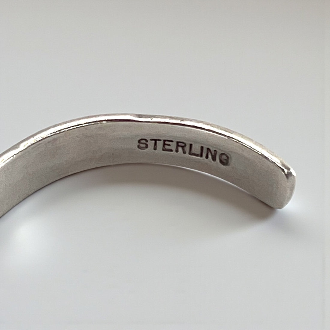 Nora Tahe Bill Navajo Sterling Silver Stamped Cuff Bracelet Native American NORA Hallmark