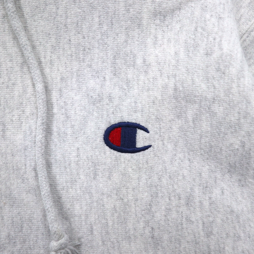 Champion リバースウィーブ REVERSE WEAVE プルオーバー パーカー L グレー 青単タグ 復刻 ホンジュラス製