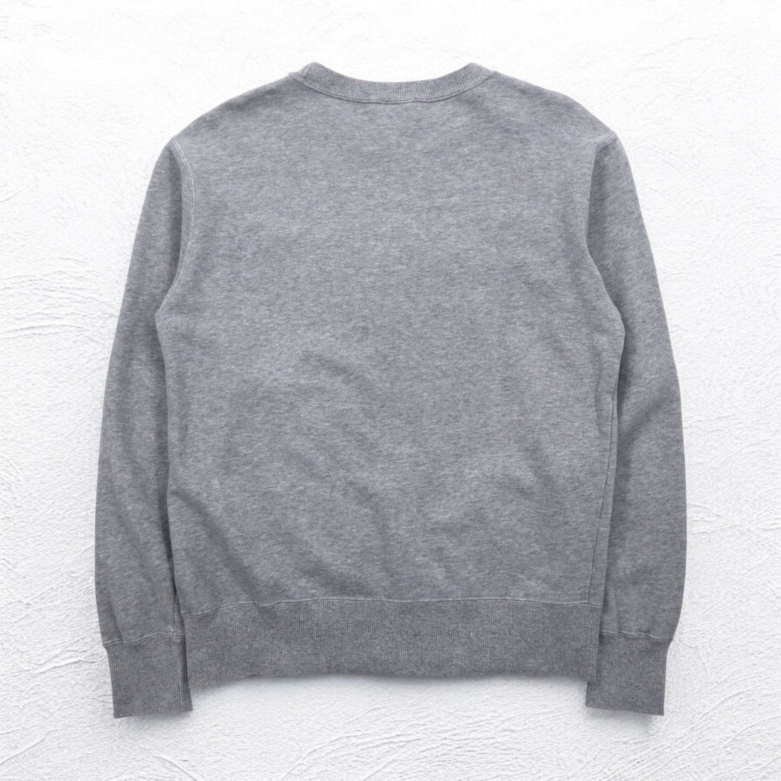 Champion Crew Neck Sweatshirt M Grey Cotton Logo Print C3-H004