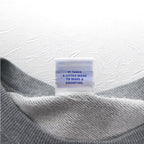 Champion Crew Neck Sweatshirt M Grey Cotton Logo Print C3-H004