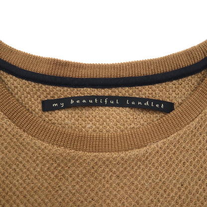 my beautiful landlet ニット セーター M ベージュ Barufy Wool Jersey WM04-CS162041 日本製
