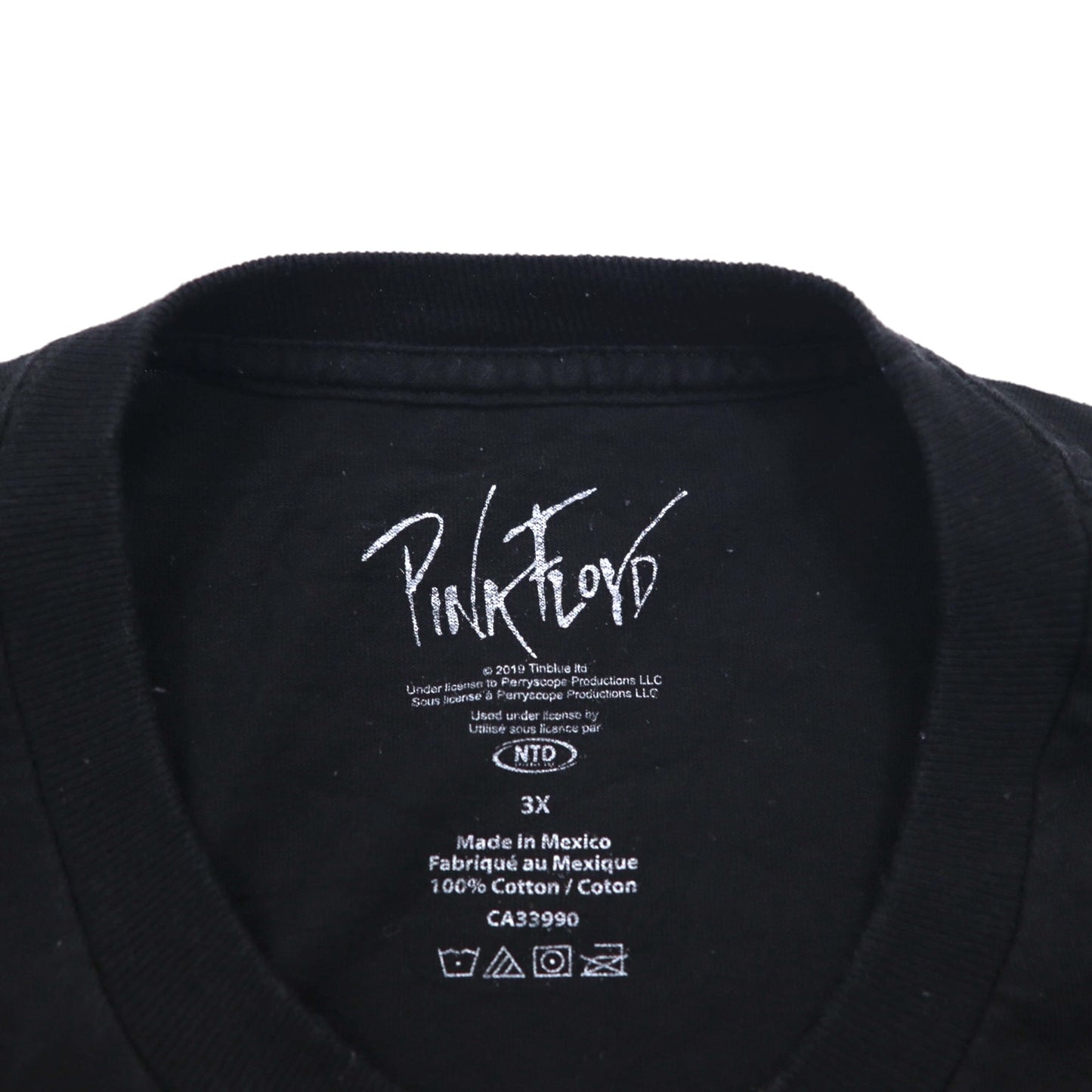 PINK FLOYD Pink Floyd Official Rock Band T-Shirt Band Tee 3X Black THE WALL Made in Mexico