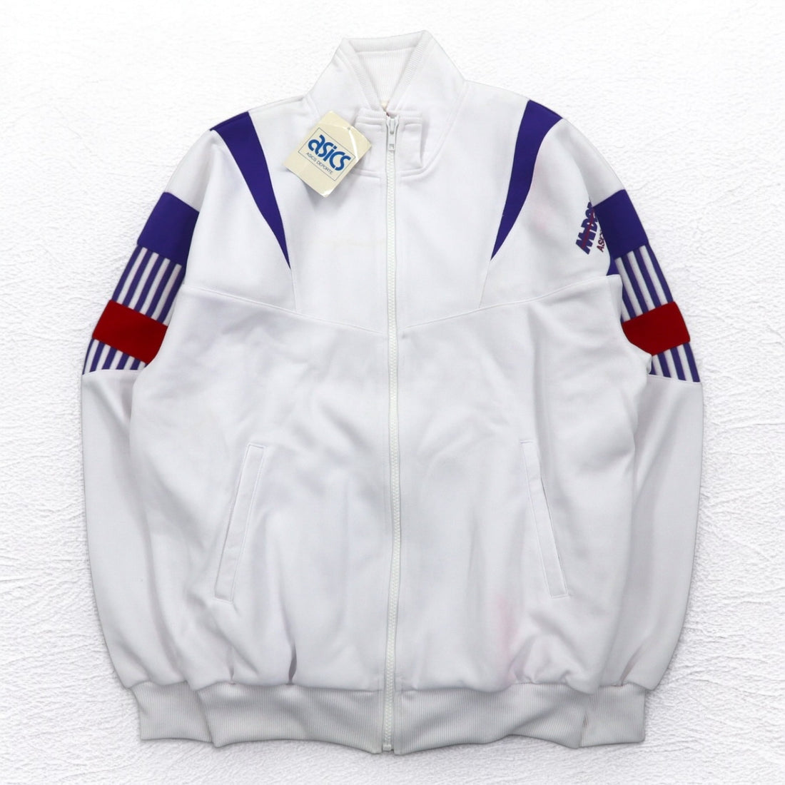 Mr DEPORTE (asics) 90s Track Jacket Jersey XL White Polyester Unused