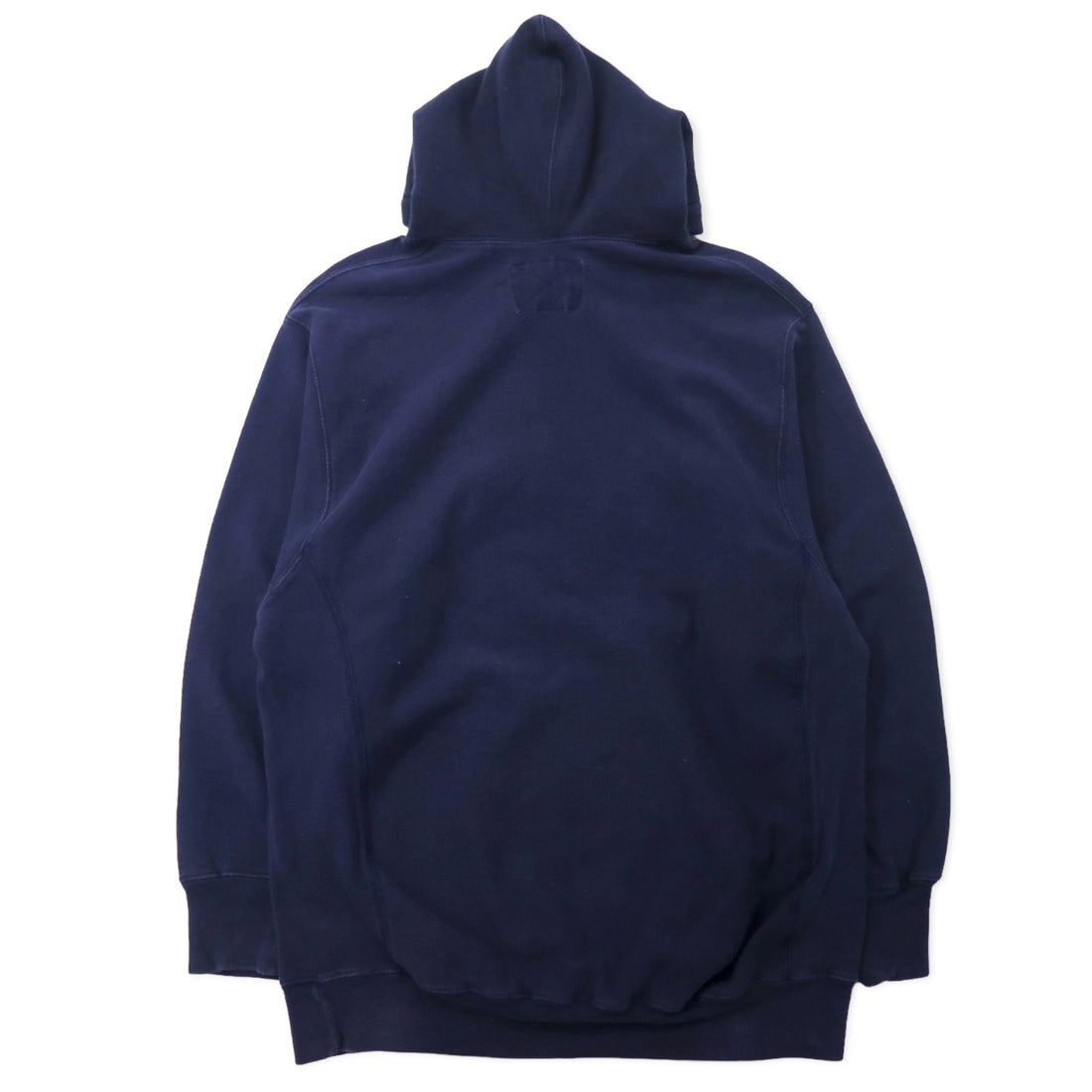 STEVE AND BARRY'S College Pullover Parka M Navy Cotton Paki Cotton Brushed Lining MICHIGAN