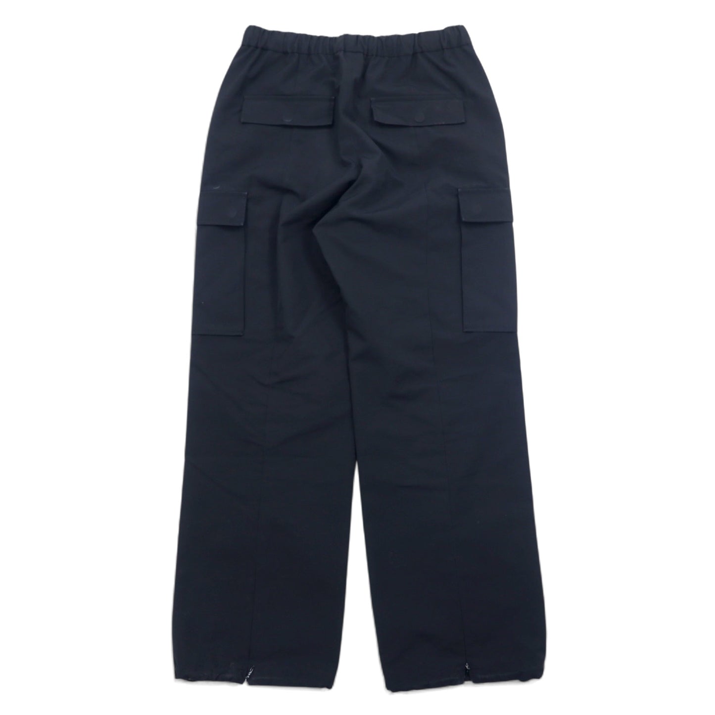 KIIT 強撚ツイルイージーカーゴパンツ L ブラック キュプラ ナイロン STRONG TWIST TWILL EASY CARGO PANTS KII-P93-201