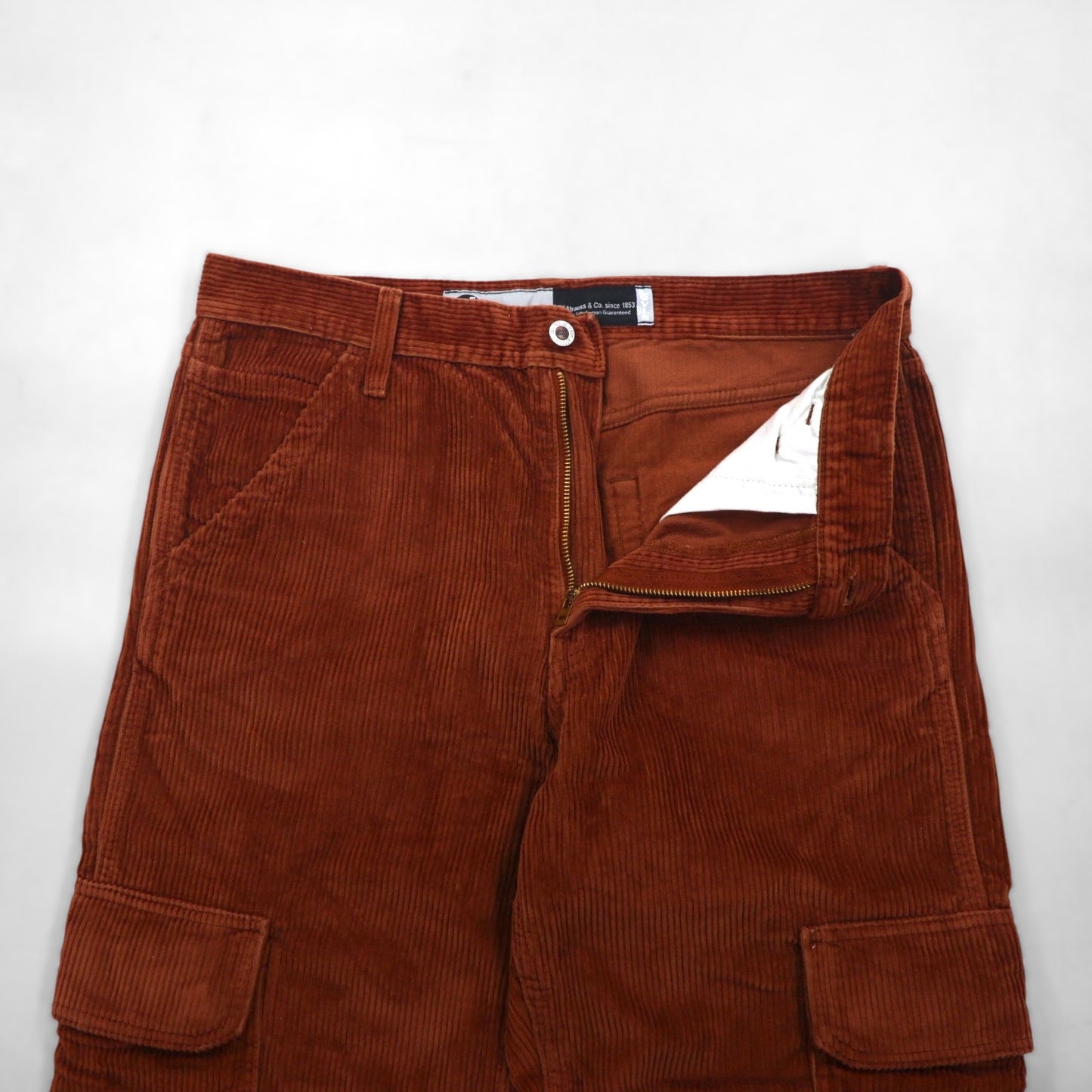 Levi's Silver Tab Loose Fit Corduroy Cargo Pants, Size M, Brown, Wide Fit, A5666-0002