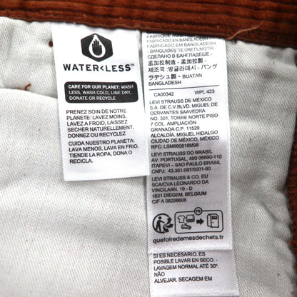 Levi's Silver Tab Loose Fit Corduroy Cargo Pants, Size M, Brown, Wide Fit, A5666-0002