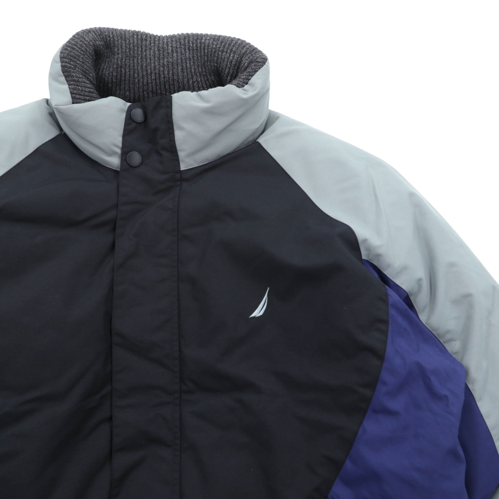 NAUTICA リバーシブル ボリューム ダウンジャケット 2XL マルチカラー ドローコード フード収納