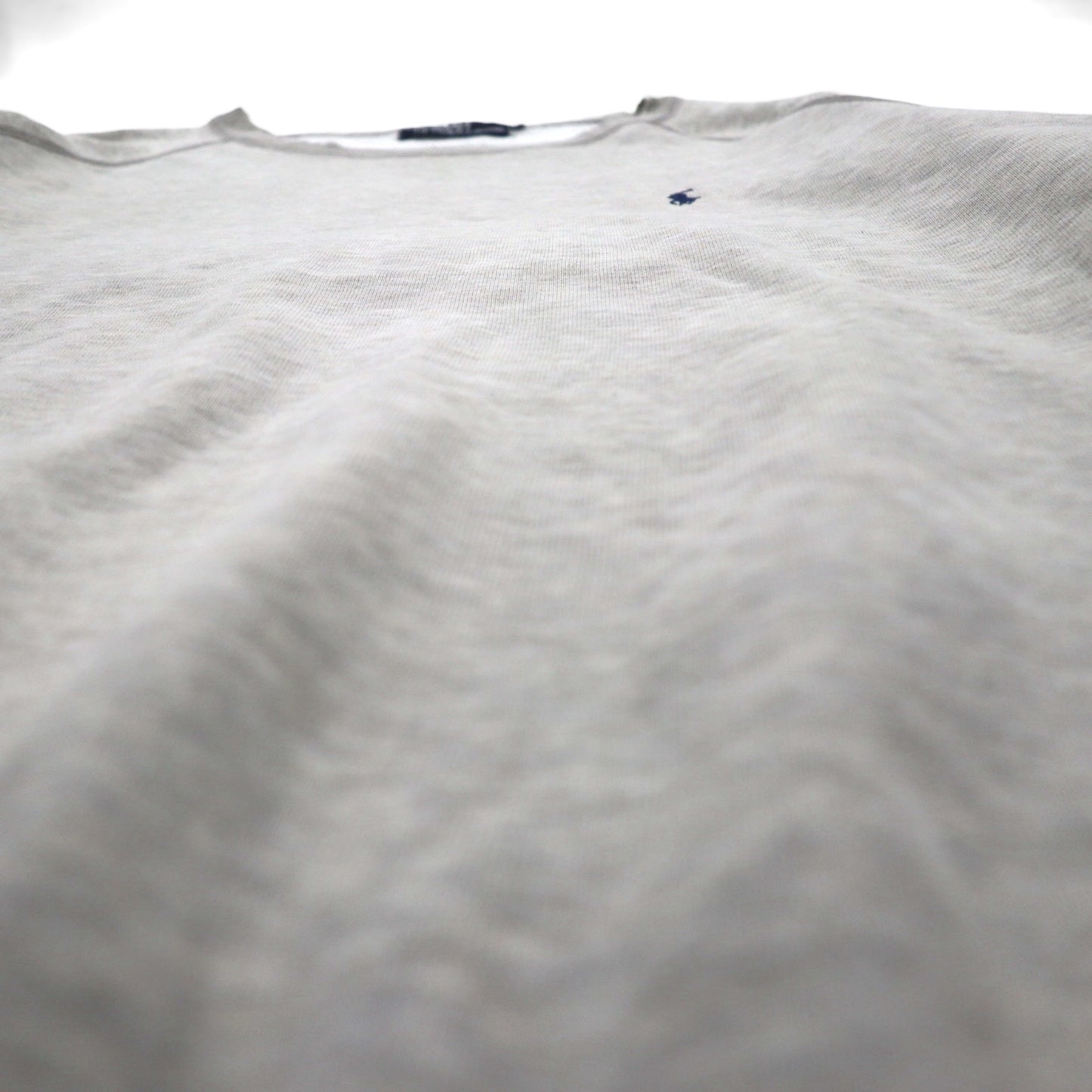 Polo Ralph Lauren 90年代 日本製 スウェット トレーナー L グレー コットン ダメージ加工