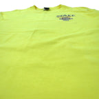 HARLEY DAVIDSON USA製 ロゴプリント Tシャツ L イエロー コットン Hanes BEEFY-T