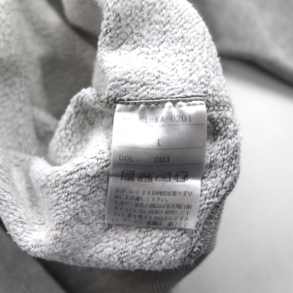 Polo Ralph Lauren 90s Made in Japan Sweatshirt, Gray, Size L, Cotton, Distressed Finish