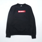 NIKE Crew Fleece Sweatshirt, Size Small, Black Cotton, JDI BSTR BV5090-010