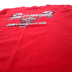 HARLEY DAVIDSON USA made logo print T-shirt L Red Cotton Bahamas